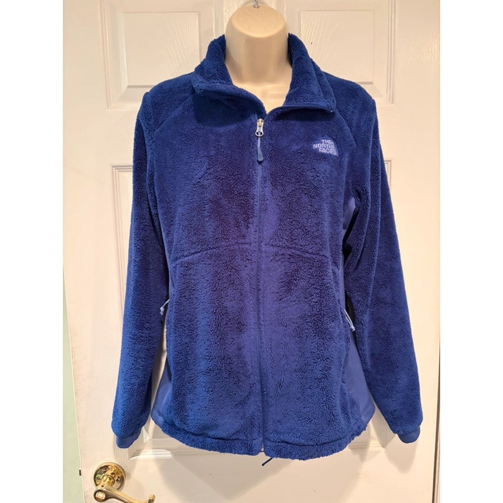 The North Face Womens Large Blue Full Zip Fleece Jacket NF00CP9Z FA16